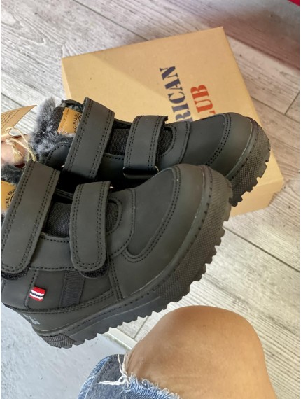 ДИТЯЧІ ЧЕРЕВИКИ AMERICAN CLUB DARK WOOLFY