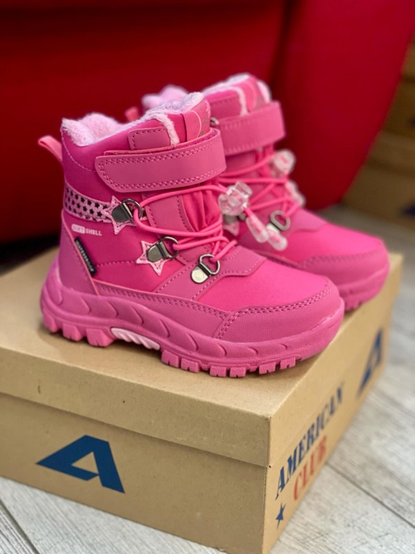 ДИТЯЧІ ЗИМОВІ ТЕРМО ЧОБОТИ AMERICAN SOFTSHELL & TRIPLETEX PINK MIMI