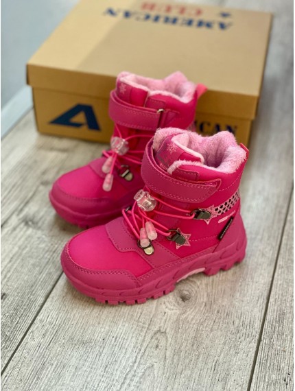 ДИТЯЧІ ЗИМОВІ ТЕРМО ЧОБОТИ AMERICAN SOFTSHELL & TRIPLETEX PINK MIMI