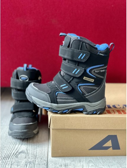 ДИТЯЧІ ЗИМОВІ ТЕРМО ЧОБОТИ AMERICAN SOFTSHELL & TRIPLETEX MIDI BLUE TITU ДИТЯЧІ ЗИМОВІ ТЕРМО ЧОБОТИ AMERICAN SOFTSHELL & TRIPLETEX MIDI BLUE TITU